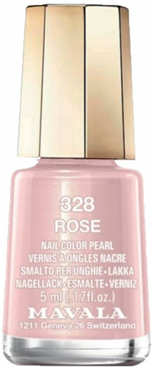 Mavala Лак для ногтей Nail Color Pearl, 5 мл, 328 Rose