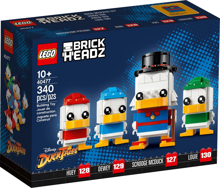 Конструктор LEGO BrickHeadz 40477 Скрудж Макдак, Билли, Вилли и Дилли, 340 дет.