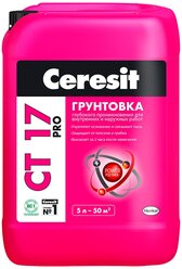 Грунтовка Ceresit CT 17 PRO глубокого проникновения 5 л