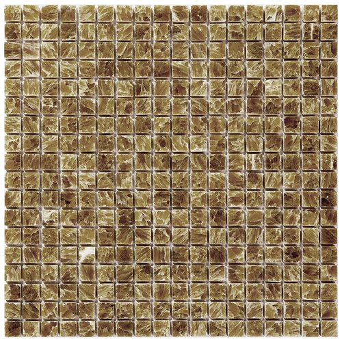 Мозаика из оникса Natural Mosaic M072-15P оранжевый квадрат