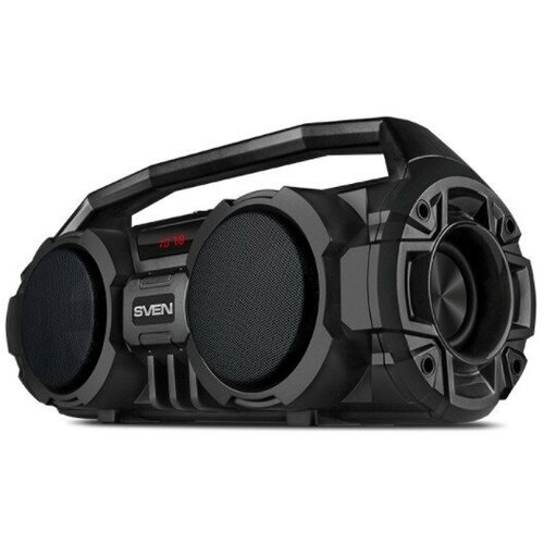 SVEN PS-415, черный, акустическая система (2.0, мощность 2x6 Вт (RMS), Bluetooth, FM, USB, microSD, LED-дисплей, встроенный аккумулятор)