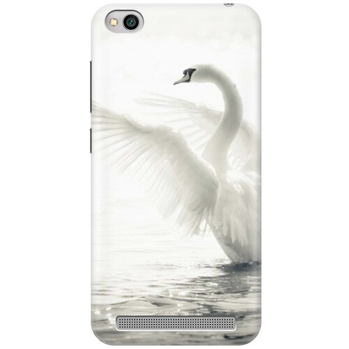 фото Cиликоновый чехол на xiaomi redmi 5a / сяоми редми 5а с принтом "лебедь" gosso