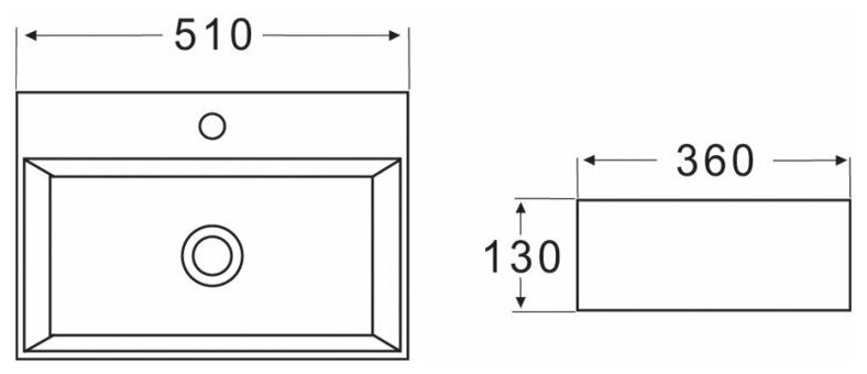 Раковина накладная BelBagno BB1340