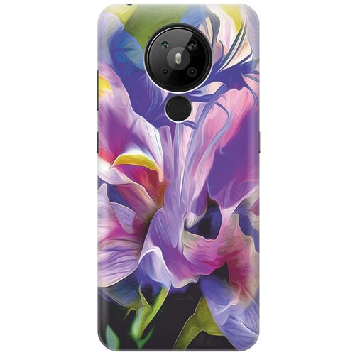фото Cиликоновый чехол на nokia 5.3 / нокиа 5.3 с принтом "цветочная абстракция" gosso