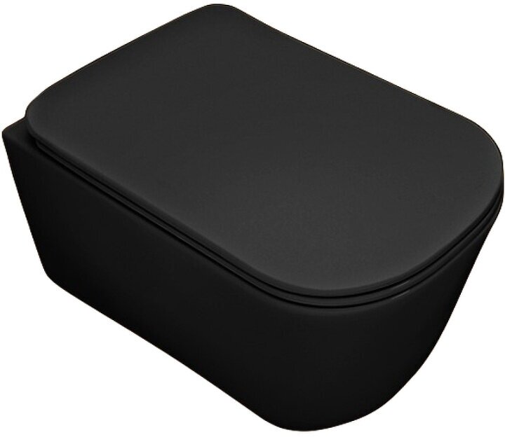 фото Чаша унитаза подвесного KERASAN Tribeca черный матовый 511431