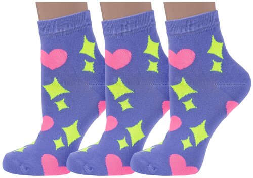Женские носки Носкофф укороченные, размер 23-25, фиолетовый