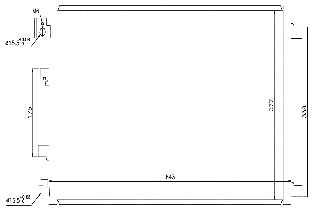 STELLOX 10-45484-SX (1045484_SX / 92100JD000 / 92100JD00A) радиатор кондиционера \ Nissan (Ниссан) qashqai 1.6 / 2.0 06