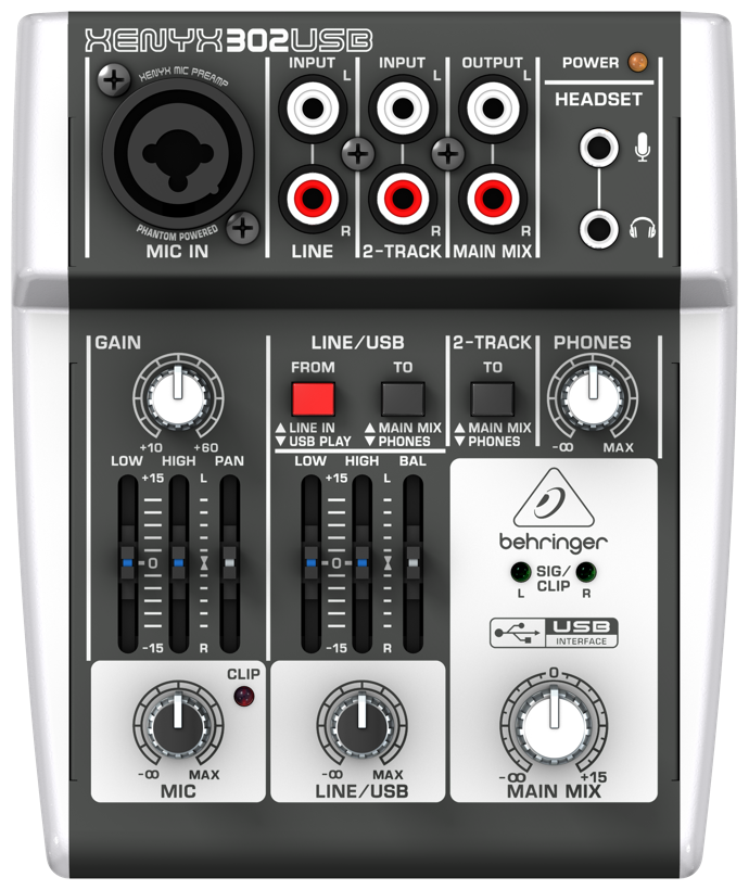 Микшерный пульт BEHRINGER 302USB