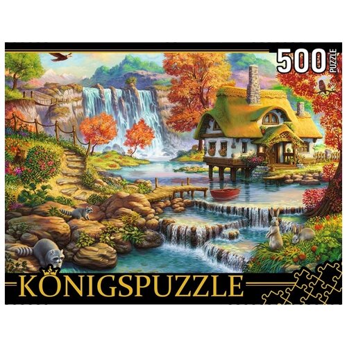 Купить Пазл Konigspuzzle Домик у водопада (ХК500-6316), 500 дет., Пазлы