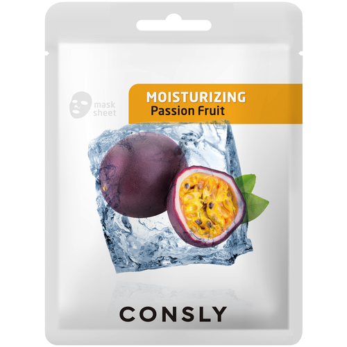 увлажняющая тканевая маска с экстрактом маракуйи consly passion fruit moisturizing mask pack 1 шт Consly Тканевая маска с экстрактом маракуйи увлажняющая, 20 г, 20 мл