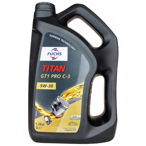 Синтетическое моторное масло FUCHS Titan GT1 PRO C-3 5W-30, 5 л
