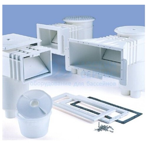 Скиммер IML A-004, широкий забор , ABS-пластик, с рамкой, подключение 1 1/2