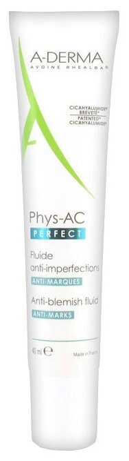 A-Derma Phys-Ac Perfect Флюид против дефектов кожи склонной к акне, 40 мл