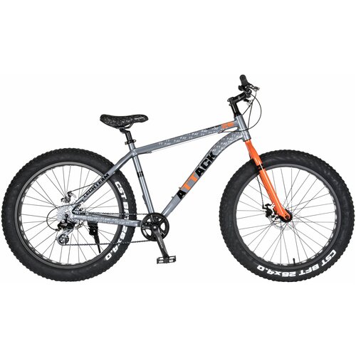 Велосипед Tech Team Attack 26х19 Fat оранжевый 41920₽