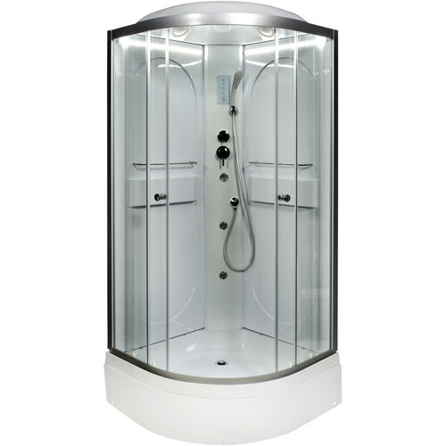 Душевая кабина DETO L580 LED с гм. (L580LED+GM)