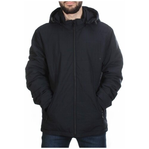 105 Куртка мужская демисезонная LLT (75 гр. холлофайбер) темно-синяя р. 54