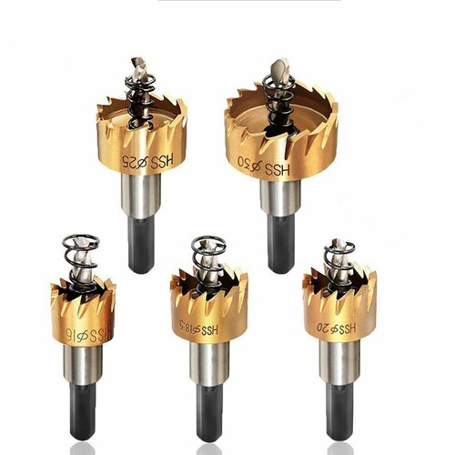 Набор коронка для металла для дрели кольцевая фреза 5 шт 1476₽