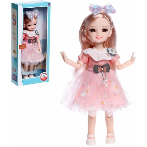 Кукла шарнирная Алиса в платье, Микс