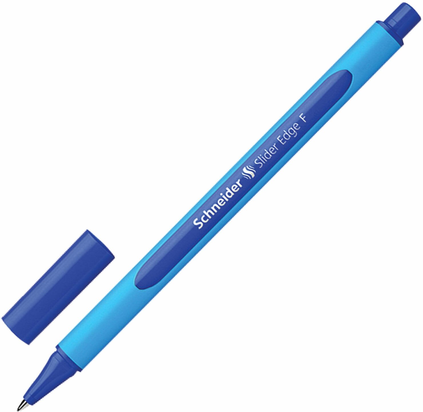Ручка шариковая SCHNEIDER (Германия) "Slider Edge F", синяя, трехгранная, узел 0,8 мм, линия письма 0,4 мм, 152003