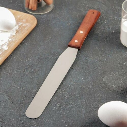 Лопатка-палетка с деревянной ручкой прямая 32 см рабочая часть 20 см 496₽