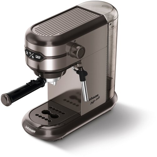 Кофеварка рожковая inhouse ICM1506 серия Coffee Arte 15 бар цвет шоколадный 890900₽