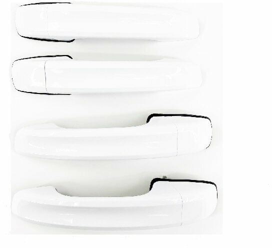 Ручки дверей наружные усиленные цвет Белый комплект из 4 шт для УАЗ Патриот с 2015г (упрз / Ульяновск)