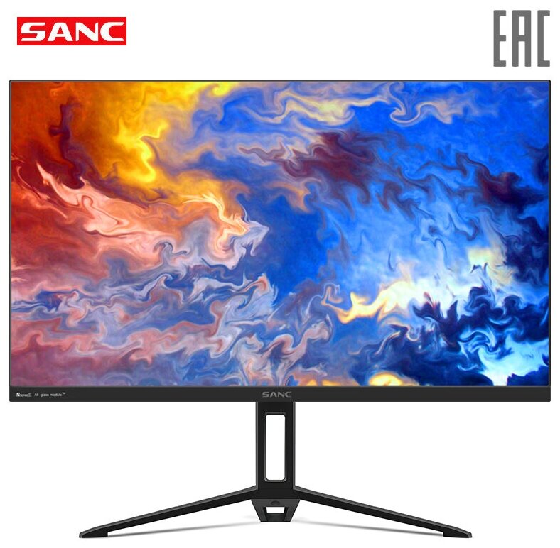 Монитор 23,8" SANC M2442 6974772490403 1920x1080, IPS, 16:9, 300cd/m2, 1000:1, 1ms, 165Hz, 178°/178°, VGA, 2*HDMI, DP, black