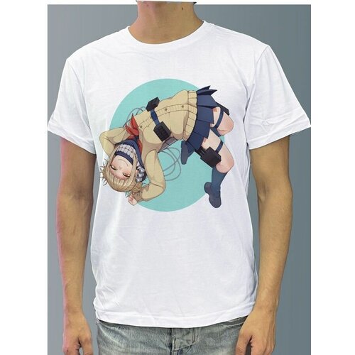 фото Футболка мужская белая из хлопка с dtf рисунком аниме my hero academia - 914 будь на стиле