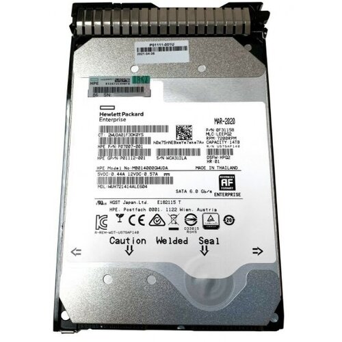 Жесткий диск HPE P11185-001 14Tb 7200 SATA 35 HDD 8030000₽