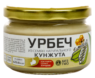 Урбеч из семян натурального кунжута с медом (Натуральные продукты), 250 г - фотография № 1