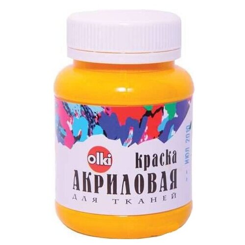 OLKI Краска акриловая, 100 мл, желтый