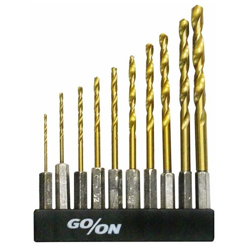 Набор сверл по металлу GO/ON! Titan-HSS HT-361 1,5-6 мм, 10 шт