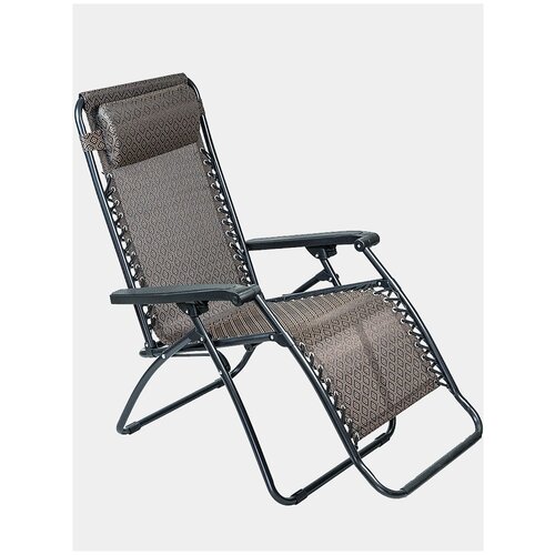 Кресло шезлонг на шнуровке 65х50х110 см складной для сада для туризма для рыбалки