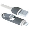 Кабель Defender USB - microUSB/Apple Lightning (USB10-03BP) - изображение