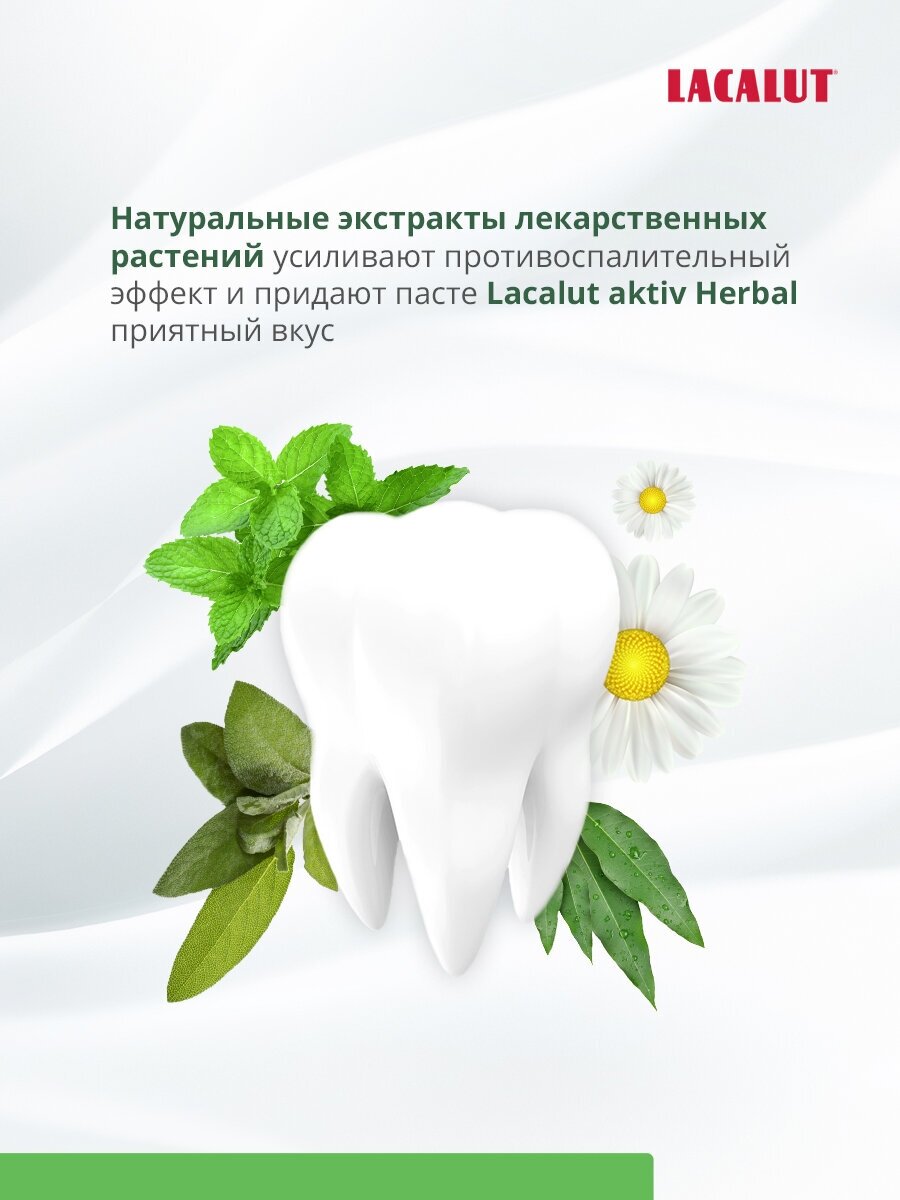 Lacalut aktiv herbal зубная паста 75 мл