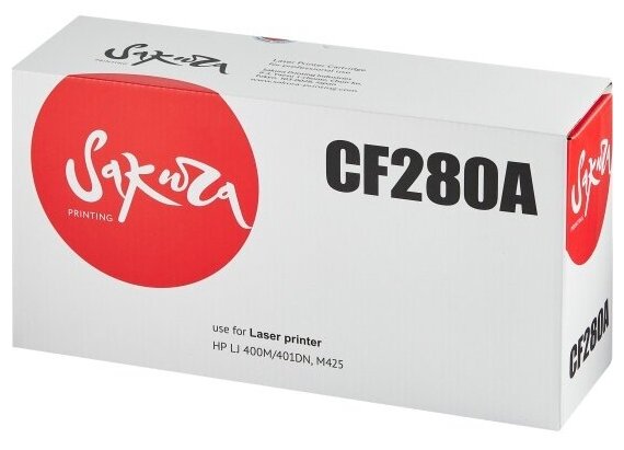 Картридж Sakura Printing Sakura CF280A (80A) для HP LJ 400M/LJ 401DN, черный, 2700 к.