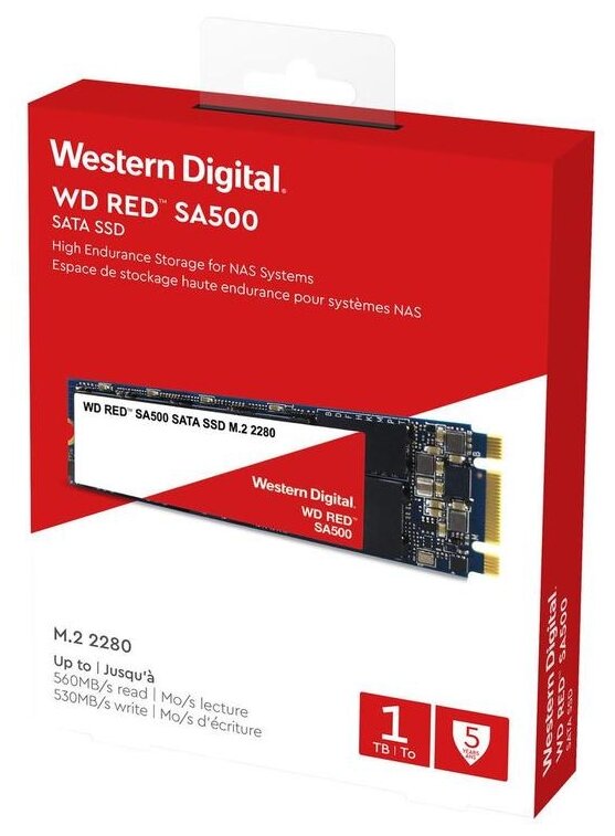 SSD накопитель WD Red SA500 1Тб, M.2 2280, SATA III - фото №2