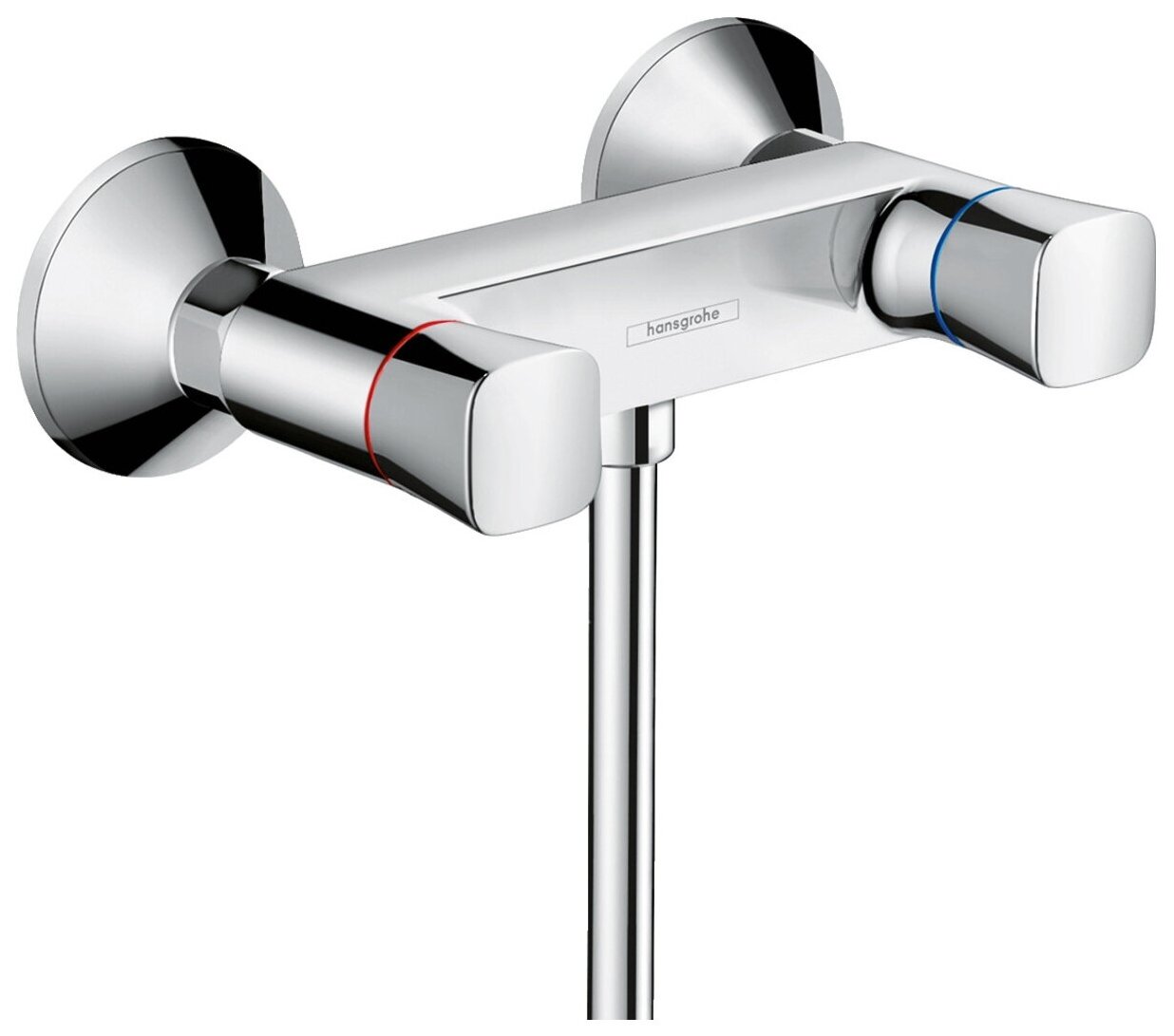 Logis 71263000 Смеситель для душа (1/2", двухзахватный, 17 л/мин) Hansgrohe - фото №1