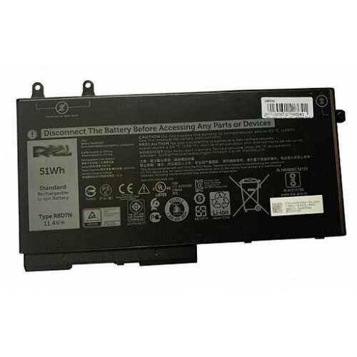 Аккумулятор для Dell Latitude 5400, 5500, Precision 3540, 3550, Inspiron 7590, 7591 (R8D7N), 51Wh, 4 v9h8n f01px laptop cpu gpu cooling fans for dell xps 15 7590 precision 5400 m5400 notebook cooler fans radiator cn 0v9h8n 0f01px