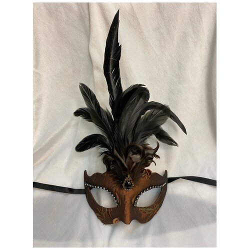 фото Венецианская маска civetta ric. ciuffo, шоколадная giacometti