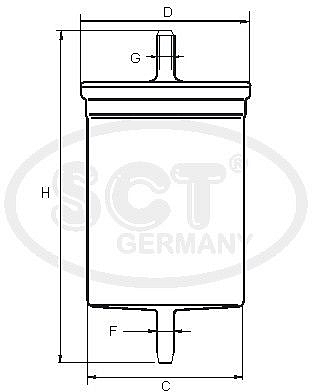 SCT GERMANY st6137 (8K0127400 / 8K0127400A / 8K0127400C) топливный фильтр Audi (Ауди) a4 / q5 2.0 tdi 07-