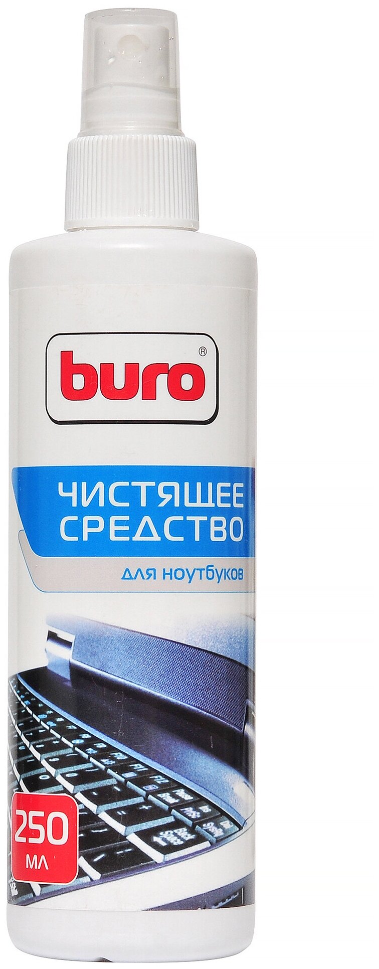 Buro BU-Snote чистящий спрей для оргтехники, для ноутбука, 250 мл, белый