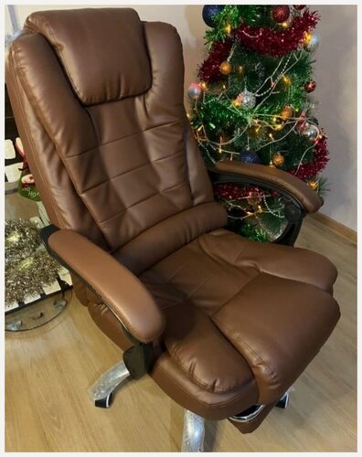 Изображение товара Кресло Руководителя кожаное BOSS PRO MAX с массажем Premium