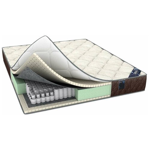 фото Матрас dimax элемент софт дабл, 190x195 см, пружинный, белый