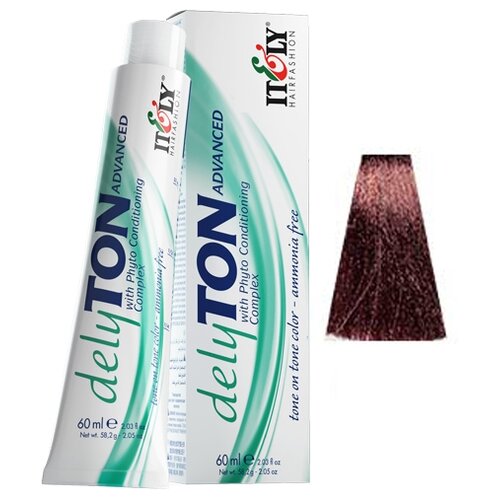 Itely Hairfashion DELYTON ADVANCED 5M махагоновый светлый шатен (5M MAHOGANY LIGHT BROWN) тонирующий безаммиачный краситель, 60 мл