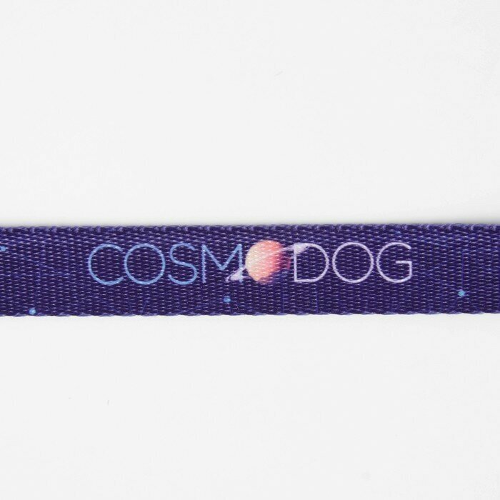 Поводок Cosmo Dog, нейлон, застёжка - фастекс, 2 см, 2 м Пушистое счастье 7649716 . - фотография № 16