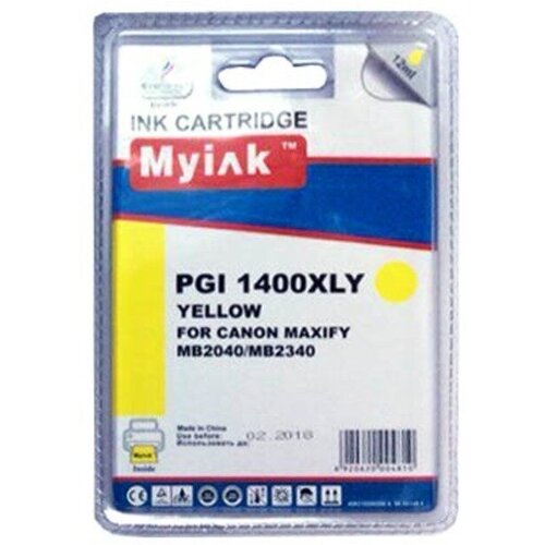 Комплект картриджей MyInk PGI-1400XLY, 935 стр, желтый