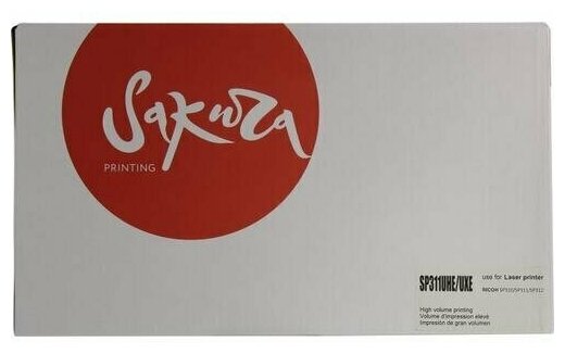 Картридж Sakura Printing SAKURA SP311UHE/UXE Black для Ricoh Aficio 311DN, 311DNW, SP 311SFN, SP 311SFNW, черный, 6400 к.