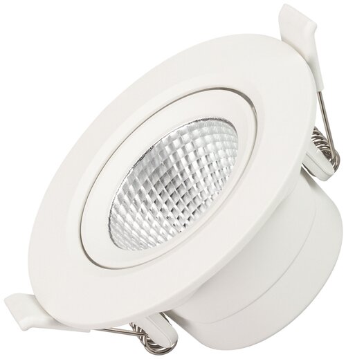 Светильник LTD-POLAR-TURN-R90-7W Warm3000 (WH, 36 deg, 230V) (Arlight, IP20 Пластик)