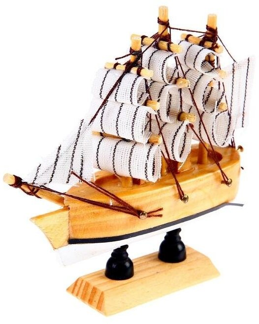 Корабль сувенирный малый «Аризона», микс, 3×10×10 см - фотография № 5